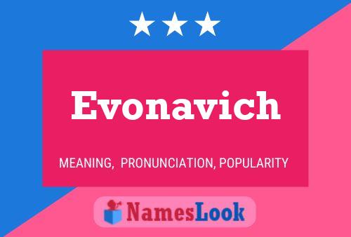 ملصق اسم Evonavich