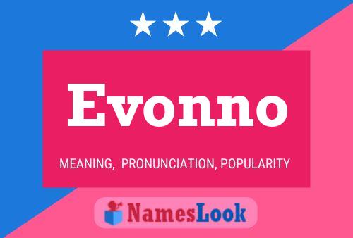 ملصق اسم Evonno