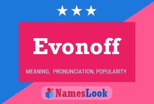 ملصق اسم Evonoff