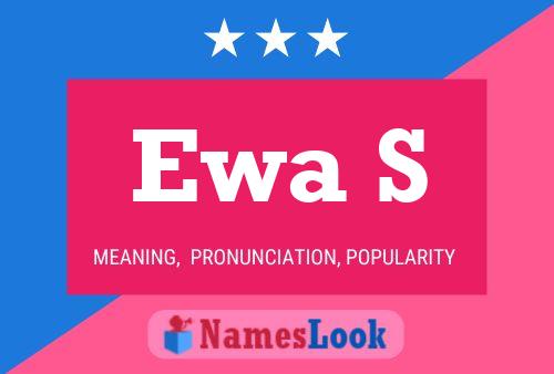 ملصق اسم Ewa S