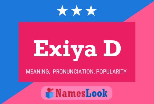 ملصق اسم Exiya D