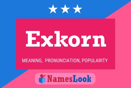 ملصق اسم Exkorn