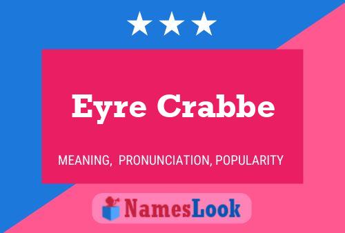 ملصق اسم Eyre Crabbe