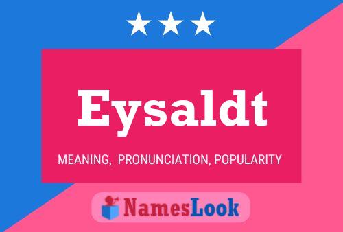 ملصق اسم Eysaldt