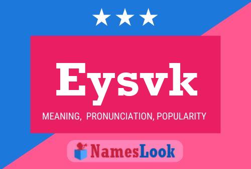 ملصق اسم Eysvk