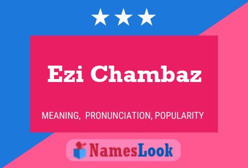 ملصق اسم Ezi Chambaz