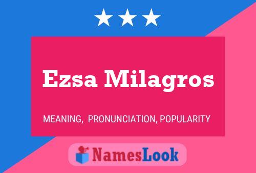 ملصق اسم Ezsa Milagros