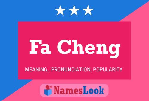 ملصق اسم Fa Cheng