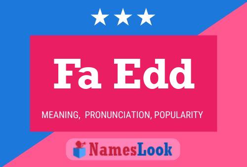 ملصق اسم Fa Edd