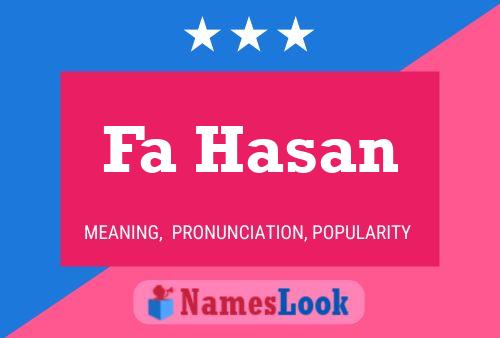 ملصق اسم Fa Hasan