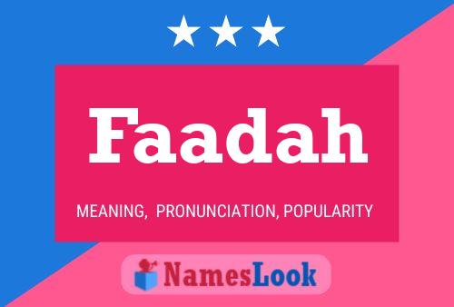 ملصق اسم Faadah