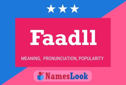 ملصق اسم Faadll