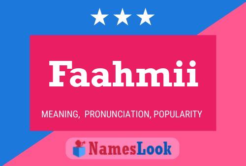 ملصق اسم Faahmii