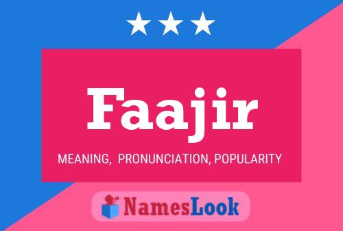 ملصق اسم Faajir