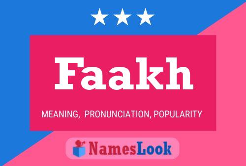 ملصق اسم Faakh