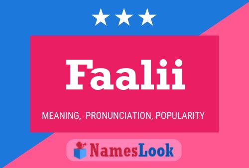 ملصق اسم Faalii