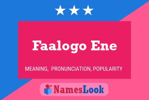 ملصق اسم Faalogo Ene