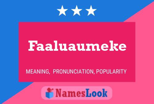 ملصق اسم Faaluaumeke