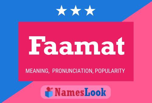 ملصق اسم Faamat