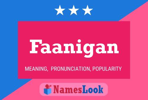 ملصق اسم Faanigan