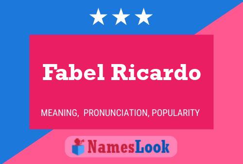 ملصق اسم Fabel Ricardo