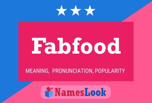 ملصق اسم Fabfood