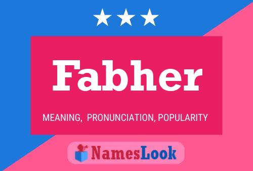 ملصق اسم Fabher