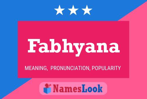 ملصق اسم Fabhyana