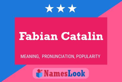 ملصق اسم Fabian Catalin