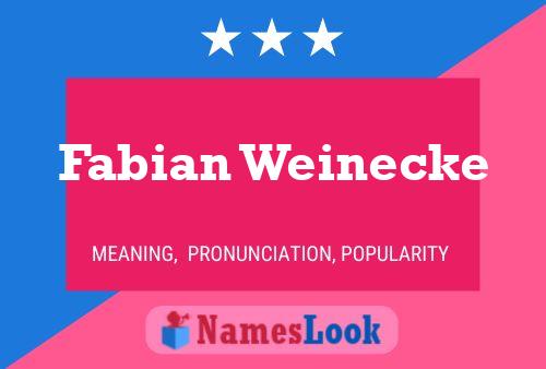 ملصق اسم Fabian Weinecke