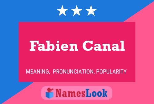 ملصق اسم Fabien Canal