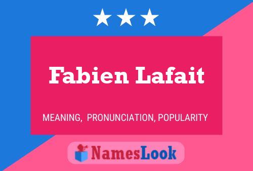 ملصق اسم Fabien Lafait