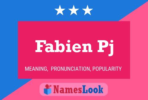 ملصق اسم Fabien Pj