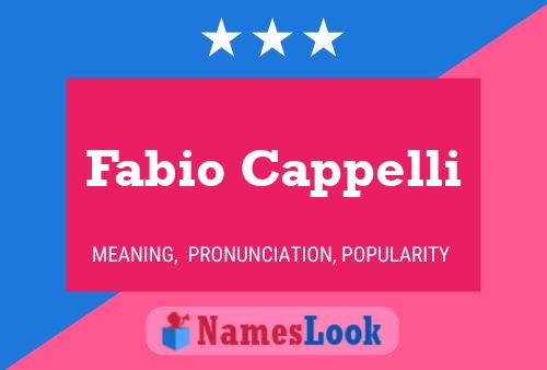 ملصق اسم Fabio Cappelli