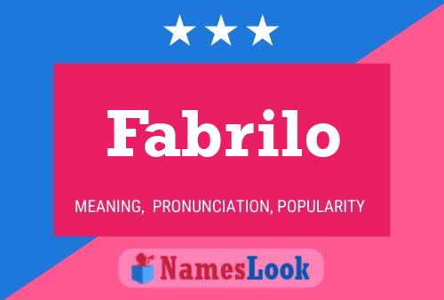 ملصق اسم Fabrilo