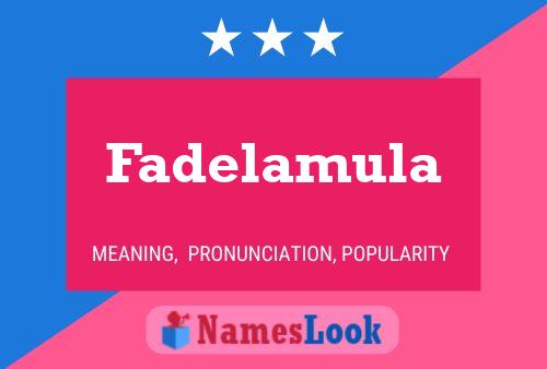 ملصق اسم Fadelamula