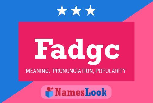 ملصق اسم Fadgc