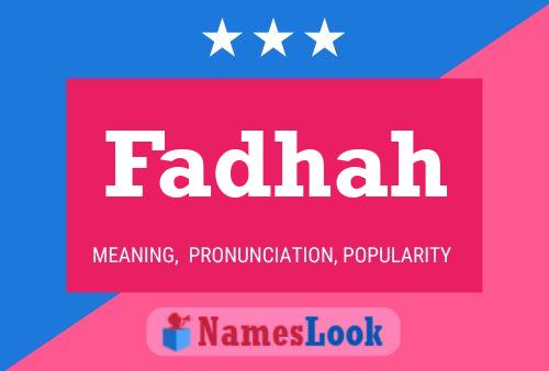 ملصق اسم Fadhah