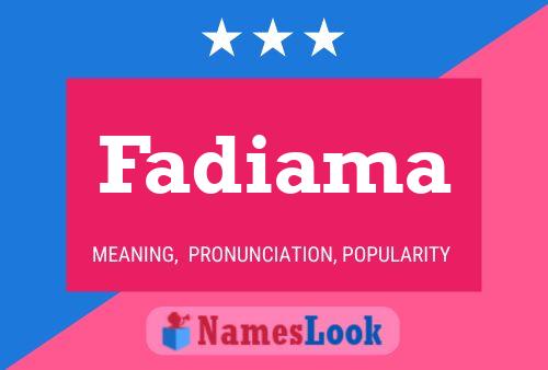 ملصق اسم Fadiama