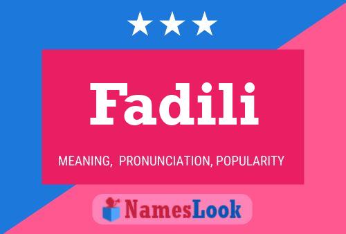 ملصق اسم Fadili