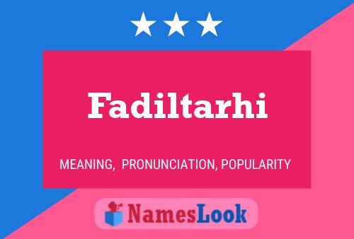 ملصق اسم Fadiltarhi