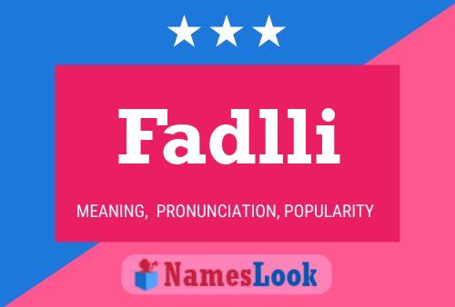 ملصق اسم Fadlli