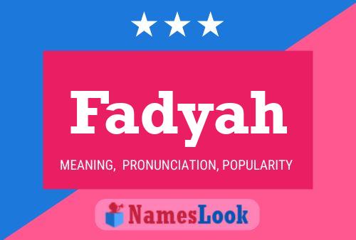 ملصق اسم Fadyah