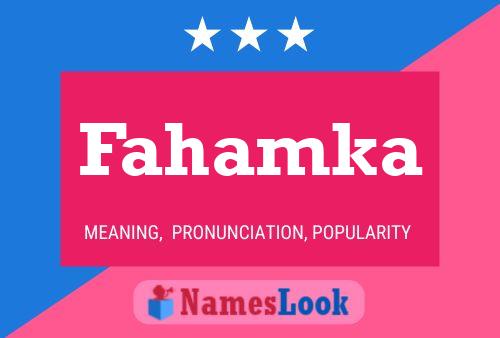 ملصق اسم Fahamka