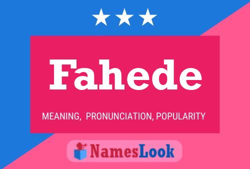 ملصق اسم Fahede