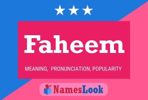 ملصق اسم Faheem