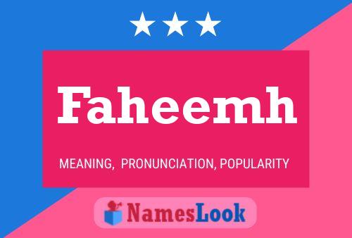 ملصق اسم Faheemh