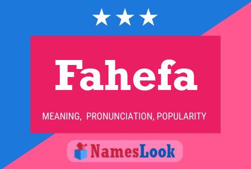 ملصق اسم Fahefa