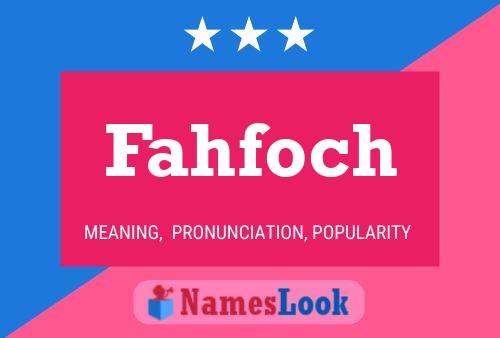 ملصق اسم Fahfoch