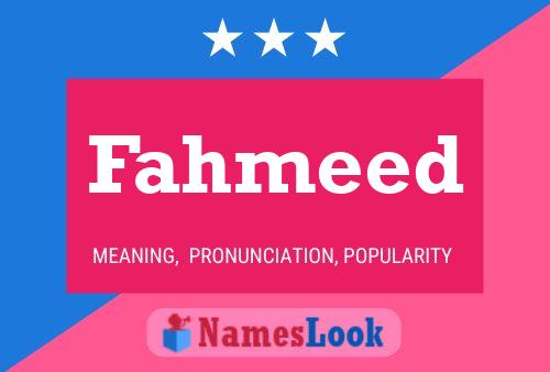 ملصق اسم Fahmeed